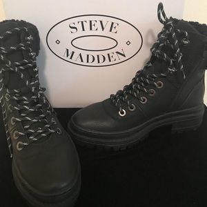 Steve Madden Keystone Faux Fur Trim Boots